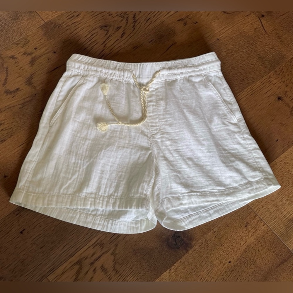 Bright White Cotton Old Navy NWT Drawstring Shorts Sz Small Summer Beach Lounge